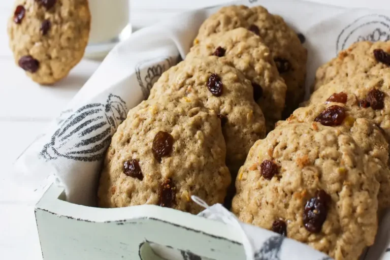 Receita de Cookies de aveia e passas