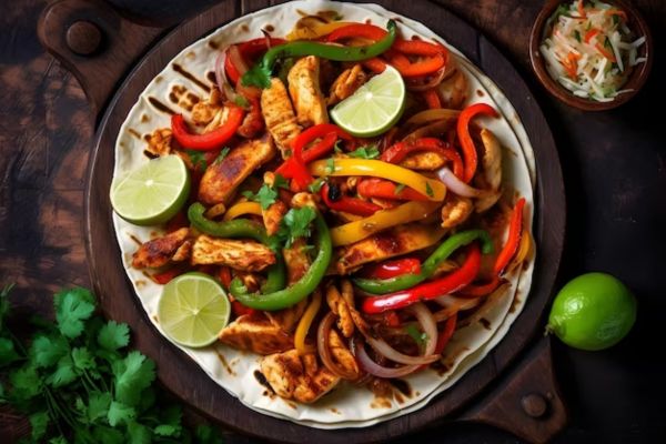 5 Passos para Preparar Fajitas de Frango com Pimentões Coloridos