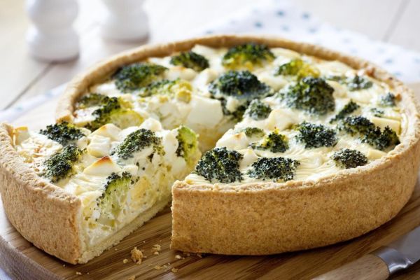 Quiche de Brócolis e Queijo