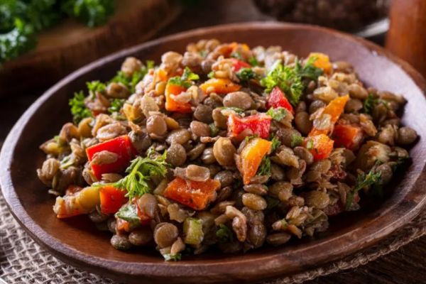 Salada de Lentilhas e Abóbora