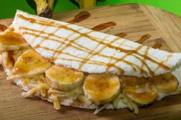 Tapioca de Banana com Canela: A Doçura na Palma da Sua Mão