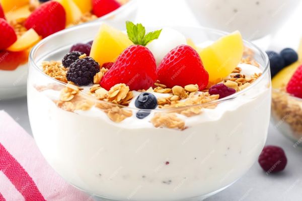 Desfrute de uma Delícia Saudável: Parfait de Iogurte Grego com Frutas Fit