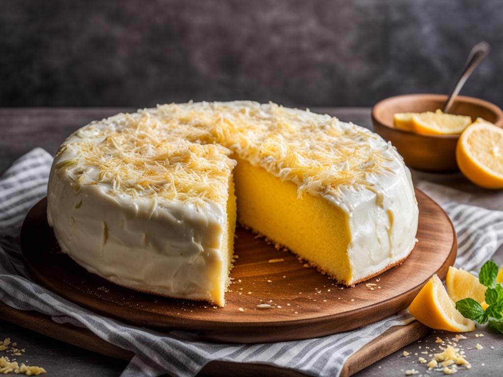 bolo de fubá com queijo e goiabada