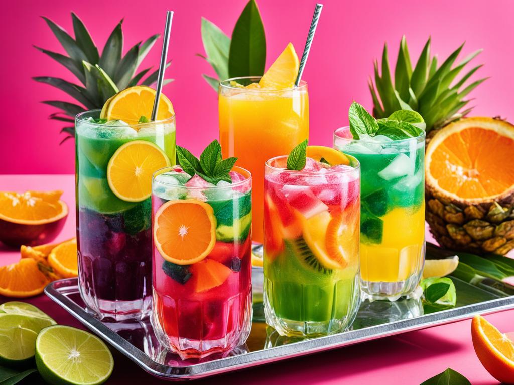 icy fruit drinks