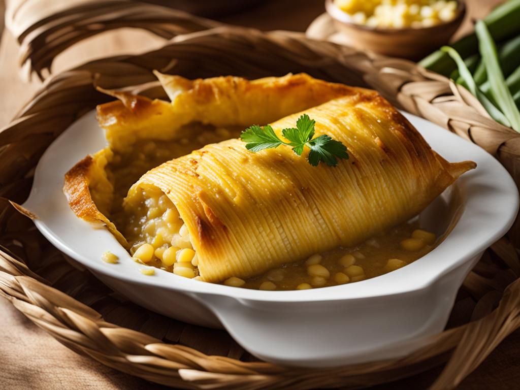 pamonha de forno com queijo